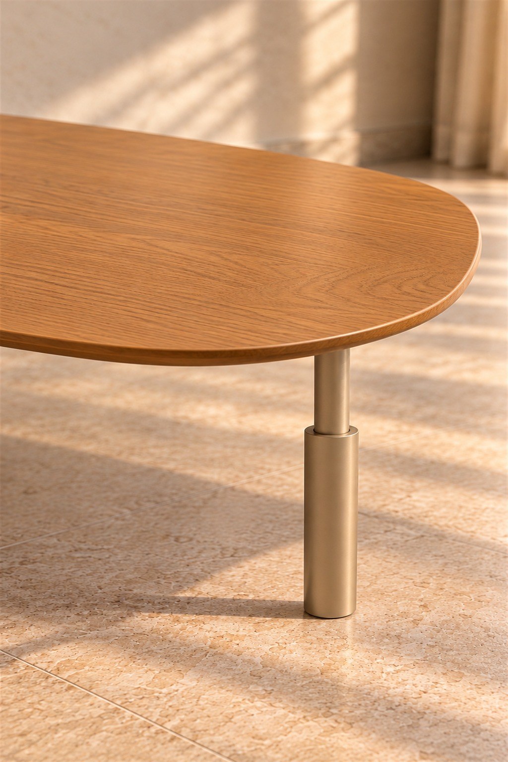 Mesa de Centro Eris Madeira – detalhe