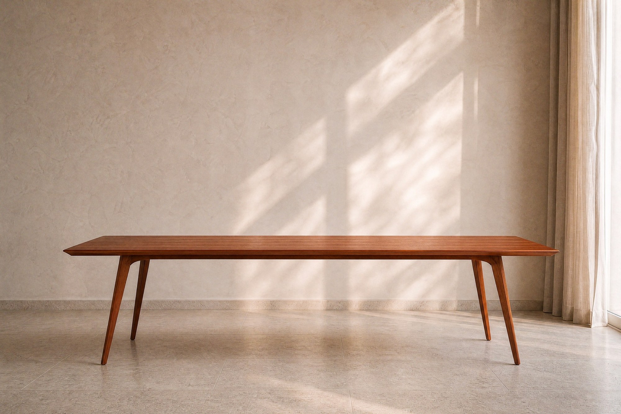 Mesa de Jantar Amsterdan · tampo de madeira