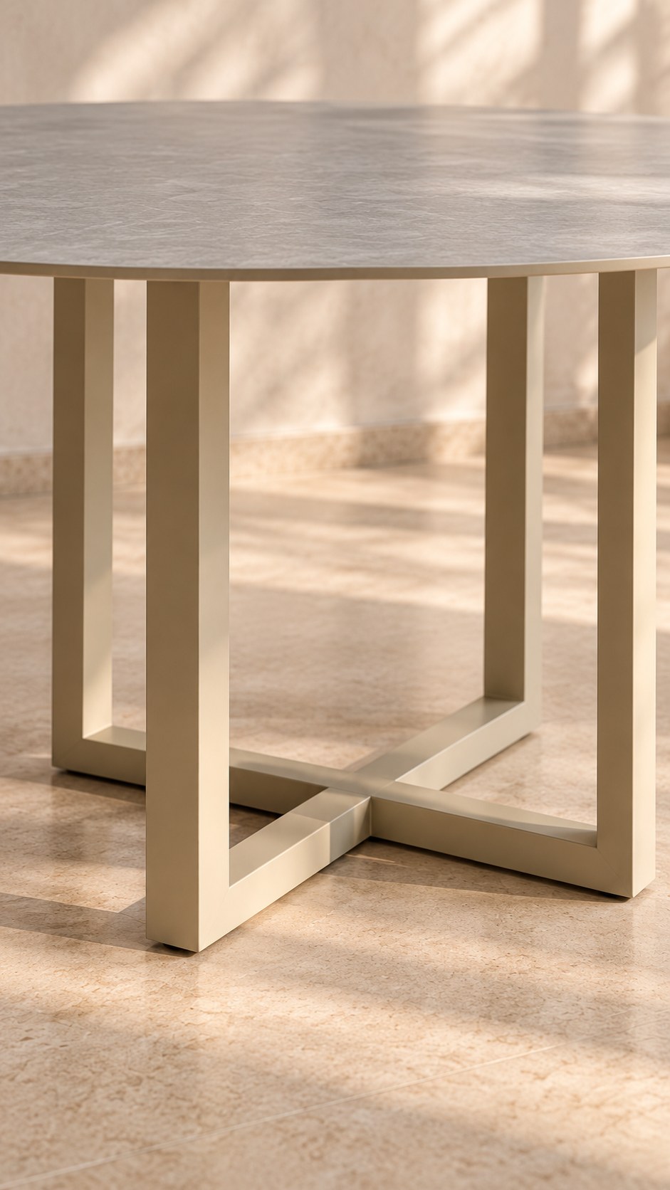 Mesa de Jantar Hermes Redonda – detalhe