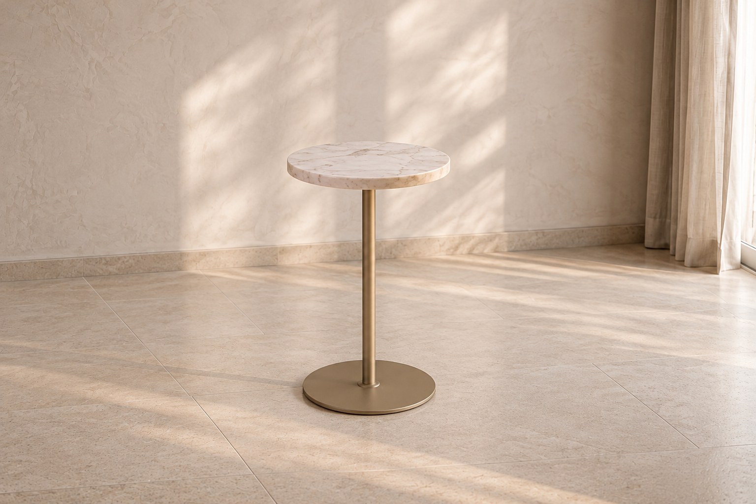 Mesa de Apoio com tampo de mármore